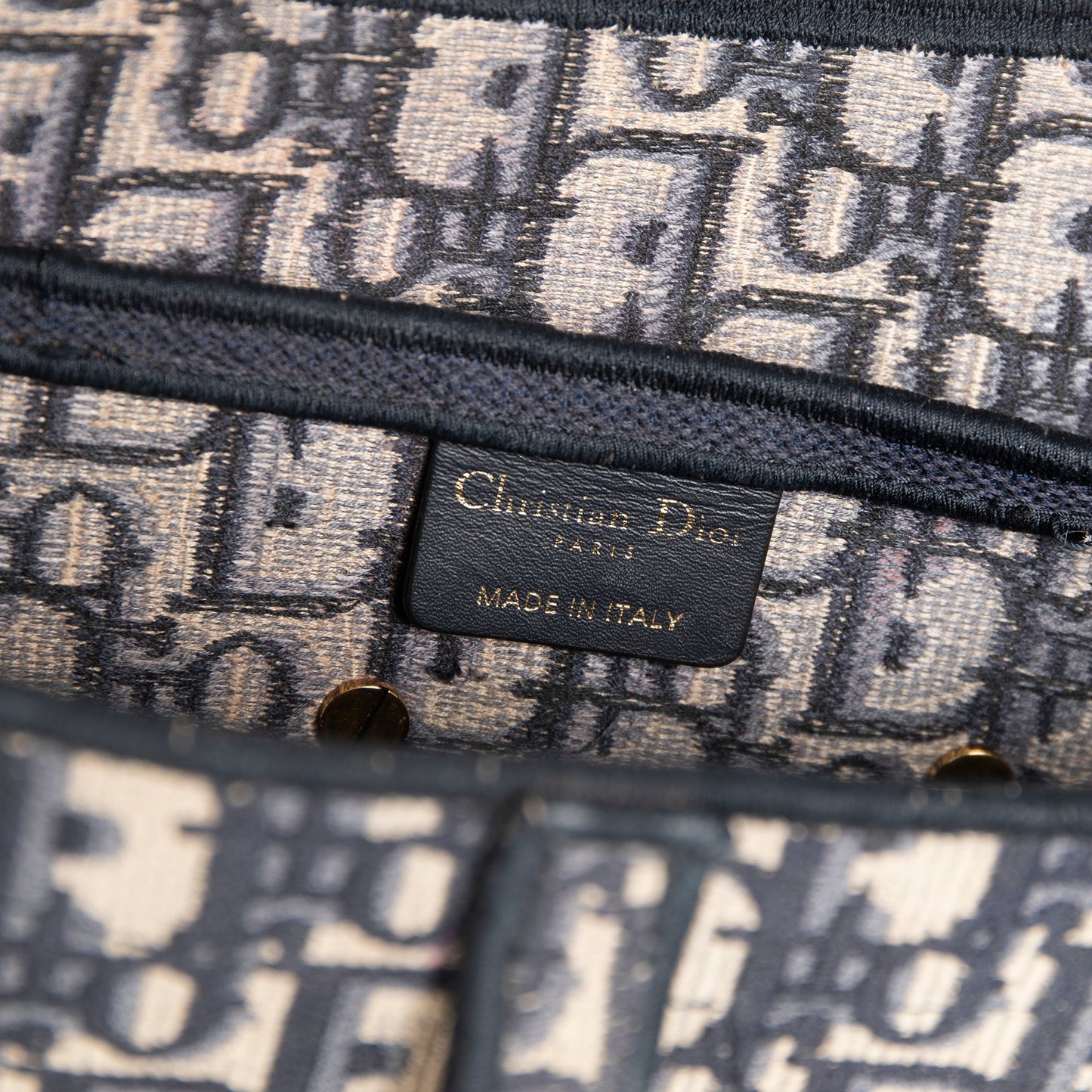 Christian Dior 2020 Embroidery Oblique Saddle Bag