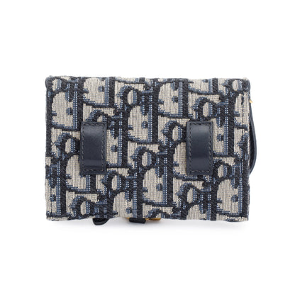 Christian Dior 2020 Oblique Jacquard Nano Saddle Chain Pouch
