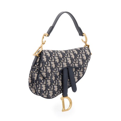 Christian Dior 2020 Oblique Mini Saddle Bag