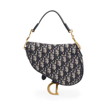 Christian Dior 2020 Oblique Mini Saddle Bag
