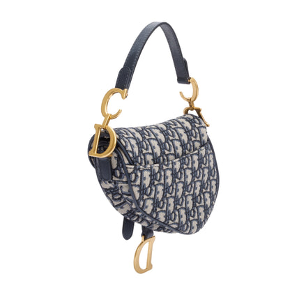Christian Dior 2020 Oblique Mini Saddle Bag