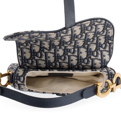 Christian Dior 2020 Oblique Mini Saddle Bag