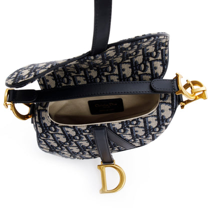 Christian Dior 2020 Oblique Mini Saddle Bag