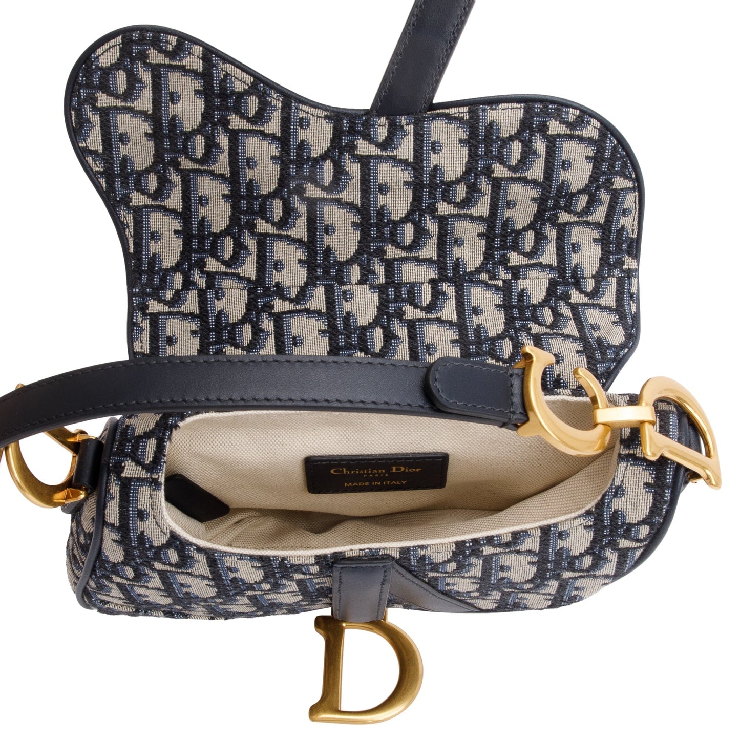 Christian Dior 2020 Oblique Mini Saddle Bag