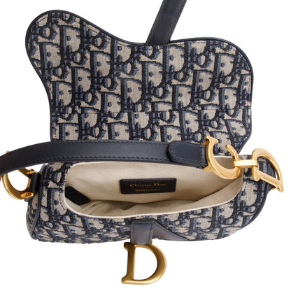 Christian Dior 2020 Oblique Mini Saddle Bag