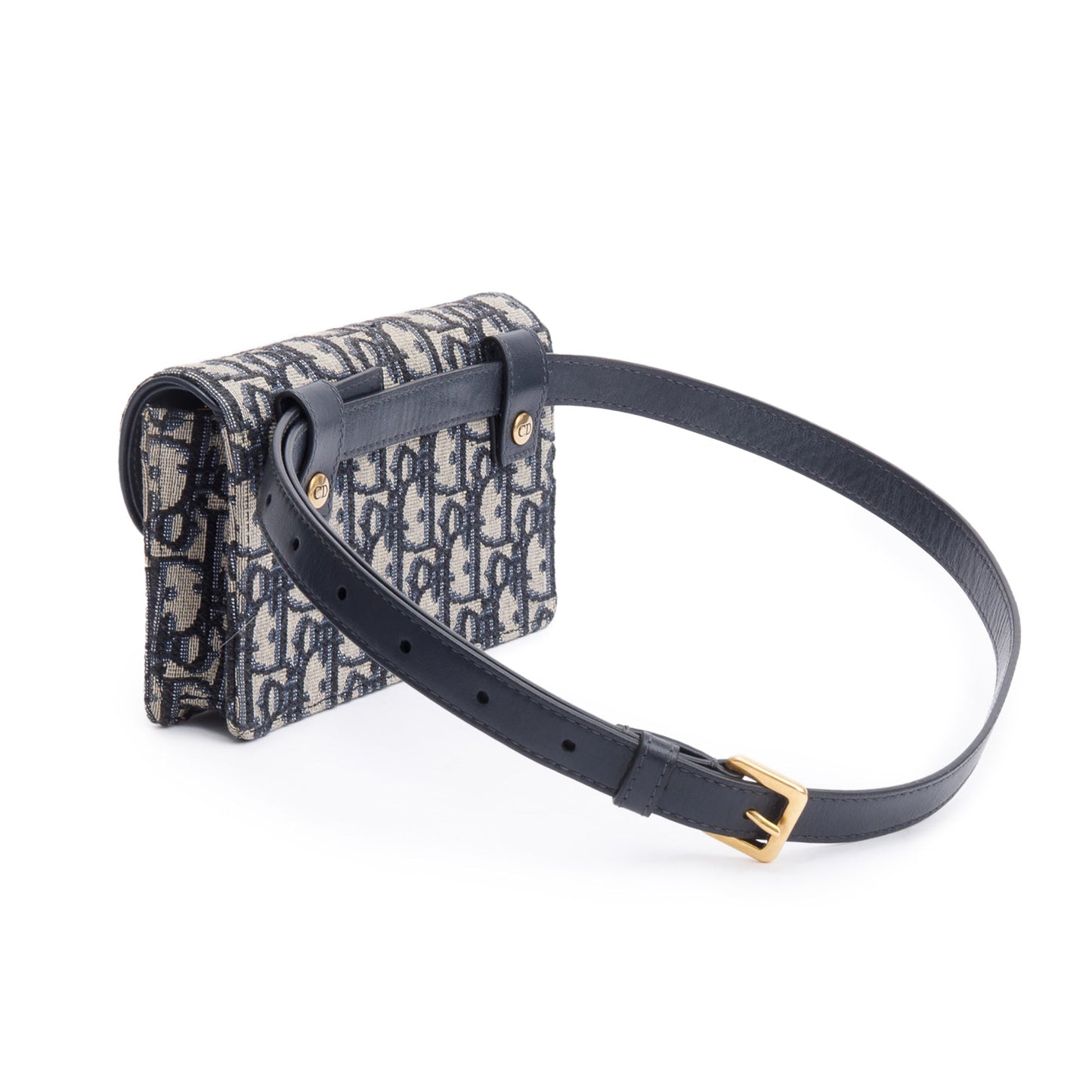 Christian Dior 2020 Oblique Saddle Belt Pouch