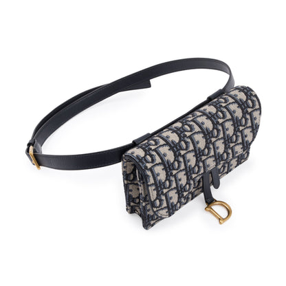 Christian Dior 2020 Oblique Saddle Belt Pouch
