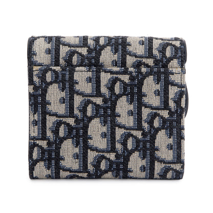 Christian Dior 2020 Oblique Saddle Compact Wallet