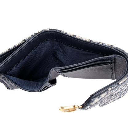Christian Dior 2020 Oblique Saddle Compact Wallet