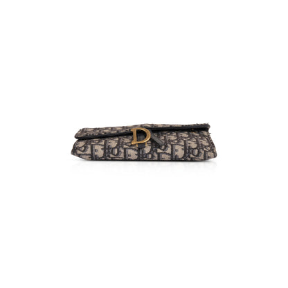 Christian Dior 2020 Oblique Saddle Wallet on Chain