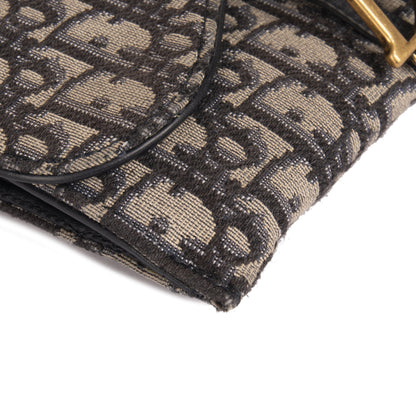 Christian Dior 2020 Oblique Saddle Wallet on Chain