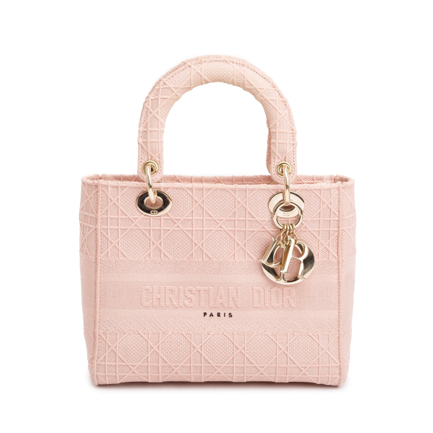 Christian Dior 2020 Pink Cannage Medium Lady D-Lite Bag