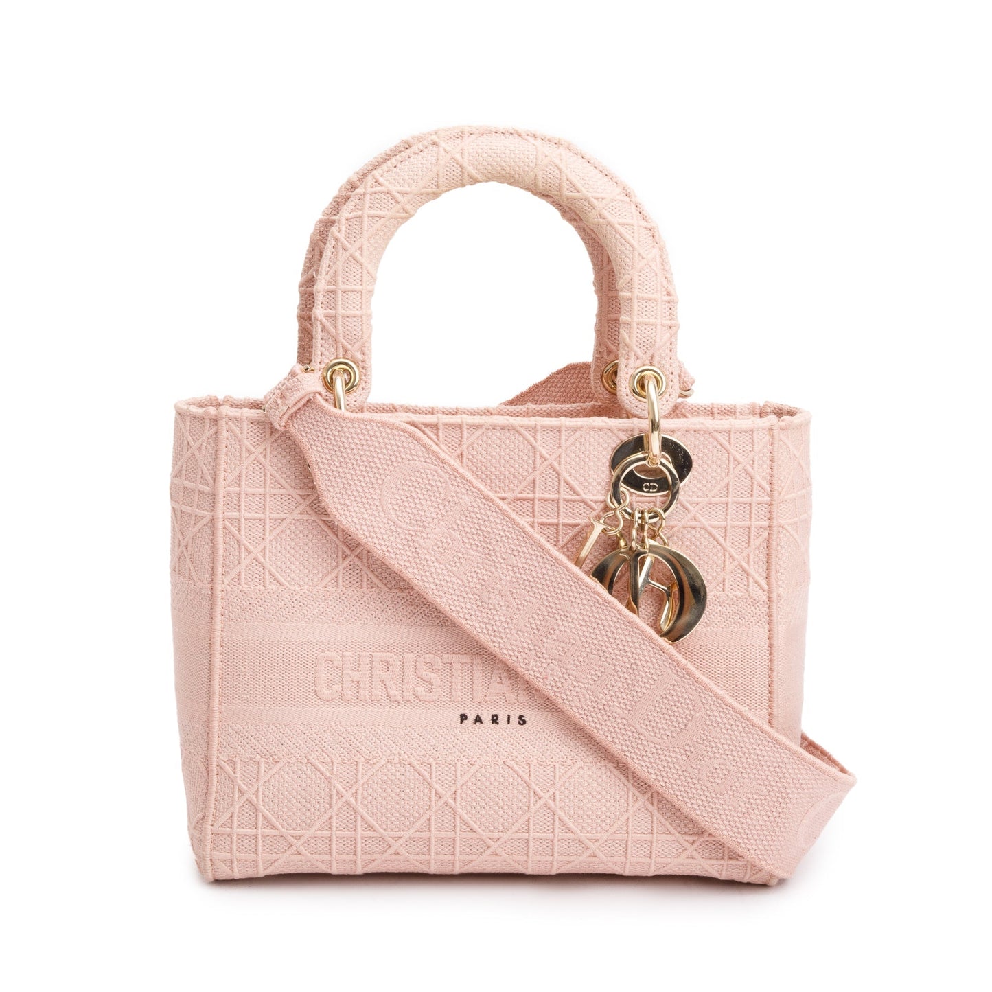 Christian Dior 2020 Pink Cannage Medium Lady D-Lite Bag