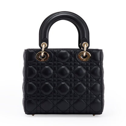 Christian Dior 2020 Small Black Lady Dior Bag