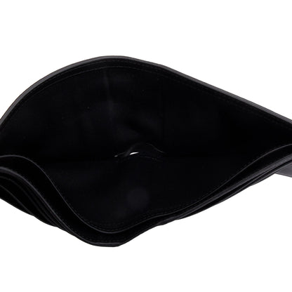 Christian Dior 2021 Black Grained Leather CD Icon Bifold Wallet