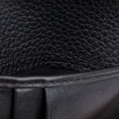 Christian Dior 2021 Black Grained Leather CD Icon Bifold Wallet