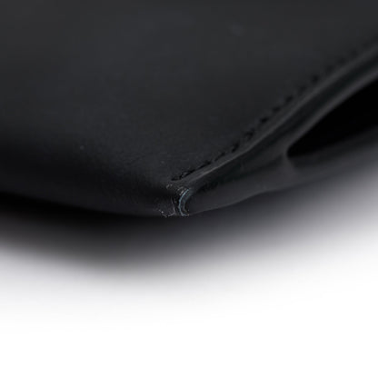 Christian Dior 2021 Black Leather Long Saddle Wallet With Chain