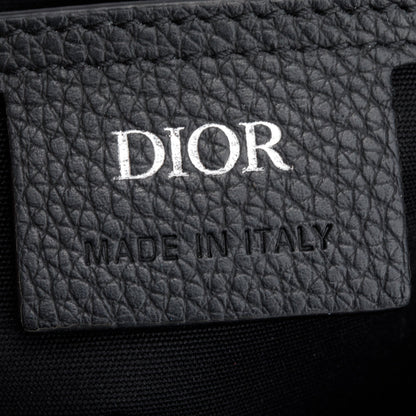Christian Dior 2021 Black Oblique Mini Saddle Messenger Bag