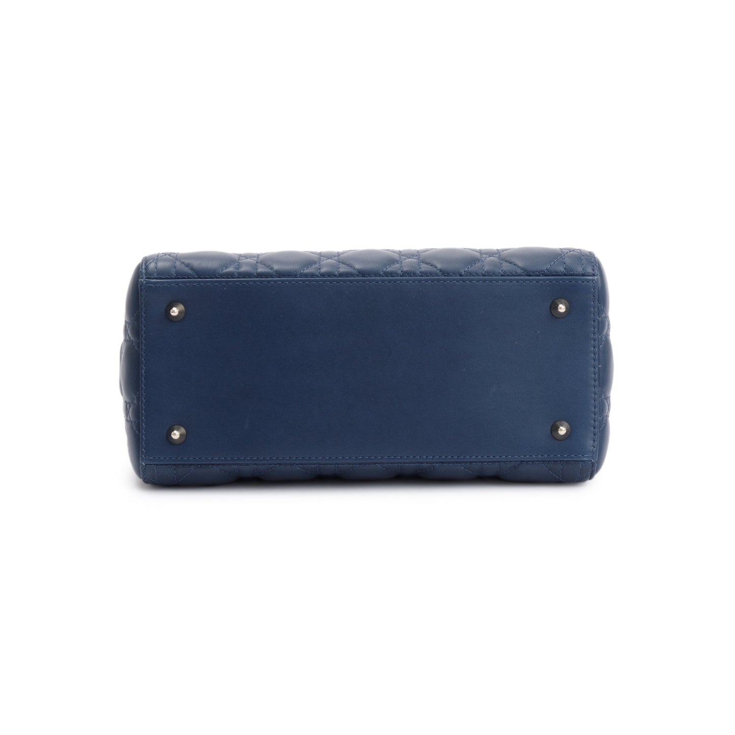 Christian Dior 2021 Blue Gradient Leather Medium Lady Dior Bag
