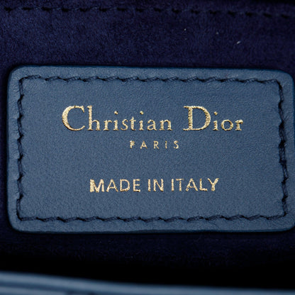 Christian Dior 2021 Blue Gradient Leather Medium Lady Dior Bag