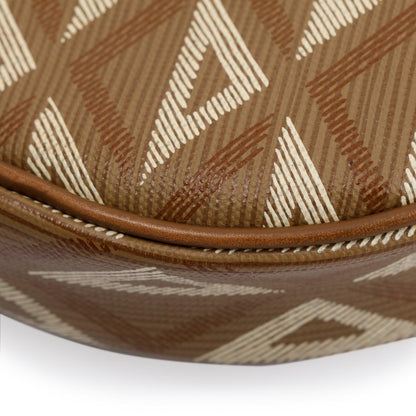 Christian Dior 2021 CD Diamond Coated Canvas Saddle Bag