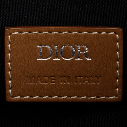 Christian Dior 2021 CD Diamond Coated Canvas Saddle Bag