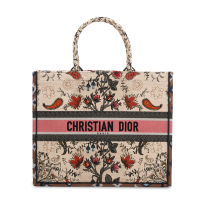 Christian Dior 2021 Large Broderie Dior Flowers Book Tote