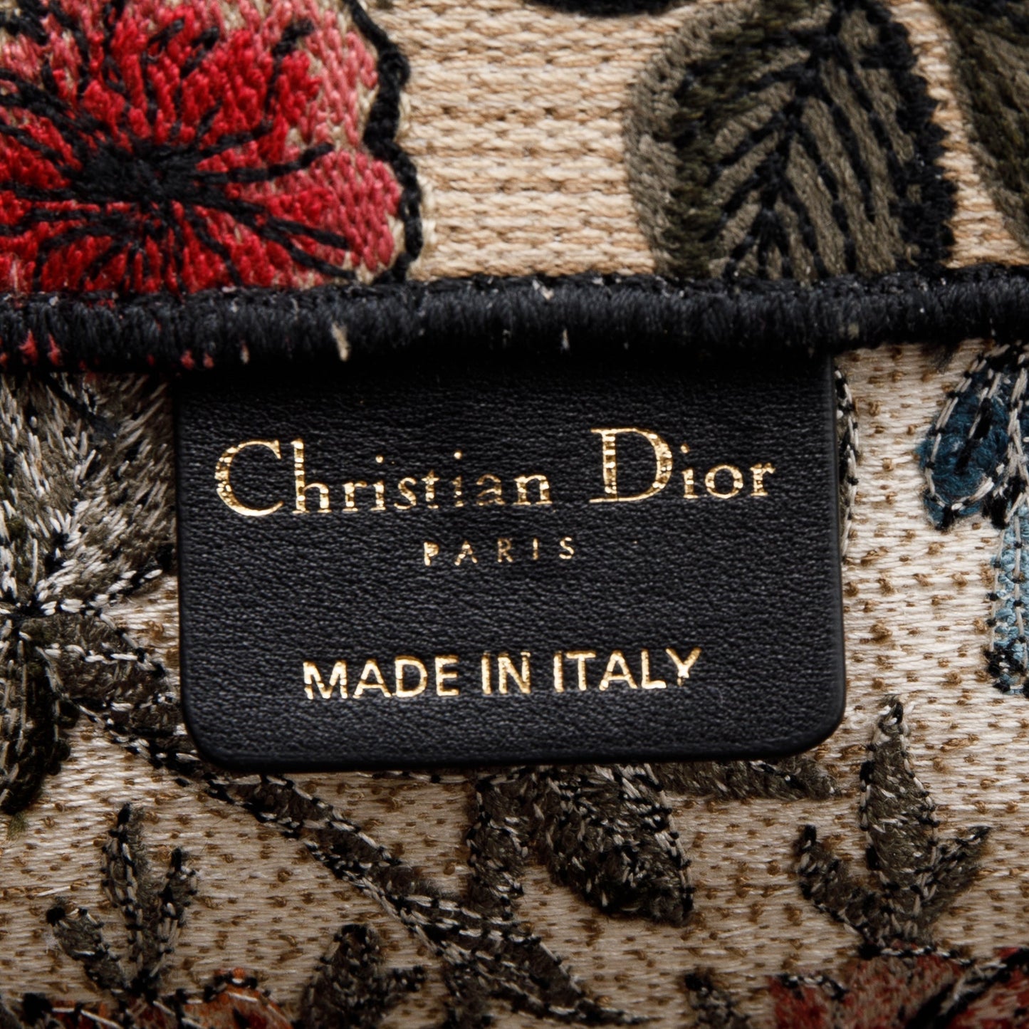 Christian Dior 2021 Large Broderie Dior Flowers Book Tote