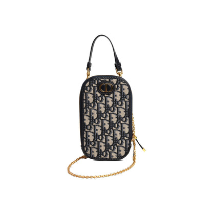 Christian Dior 2021 Oblique 30 Montaigne Phone Holder