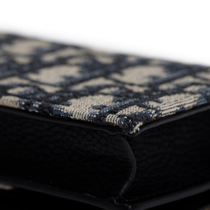 Christian Dior 2021 Oblique Jacquard Nano Flap Card Case