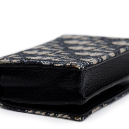 Christian Dior 2021 Oblique Jacquard Nano Flap Card Case