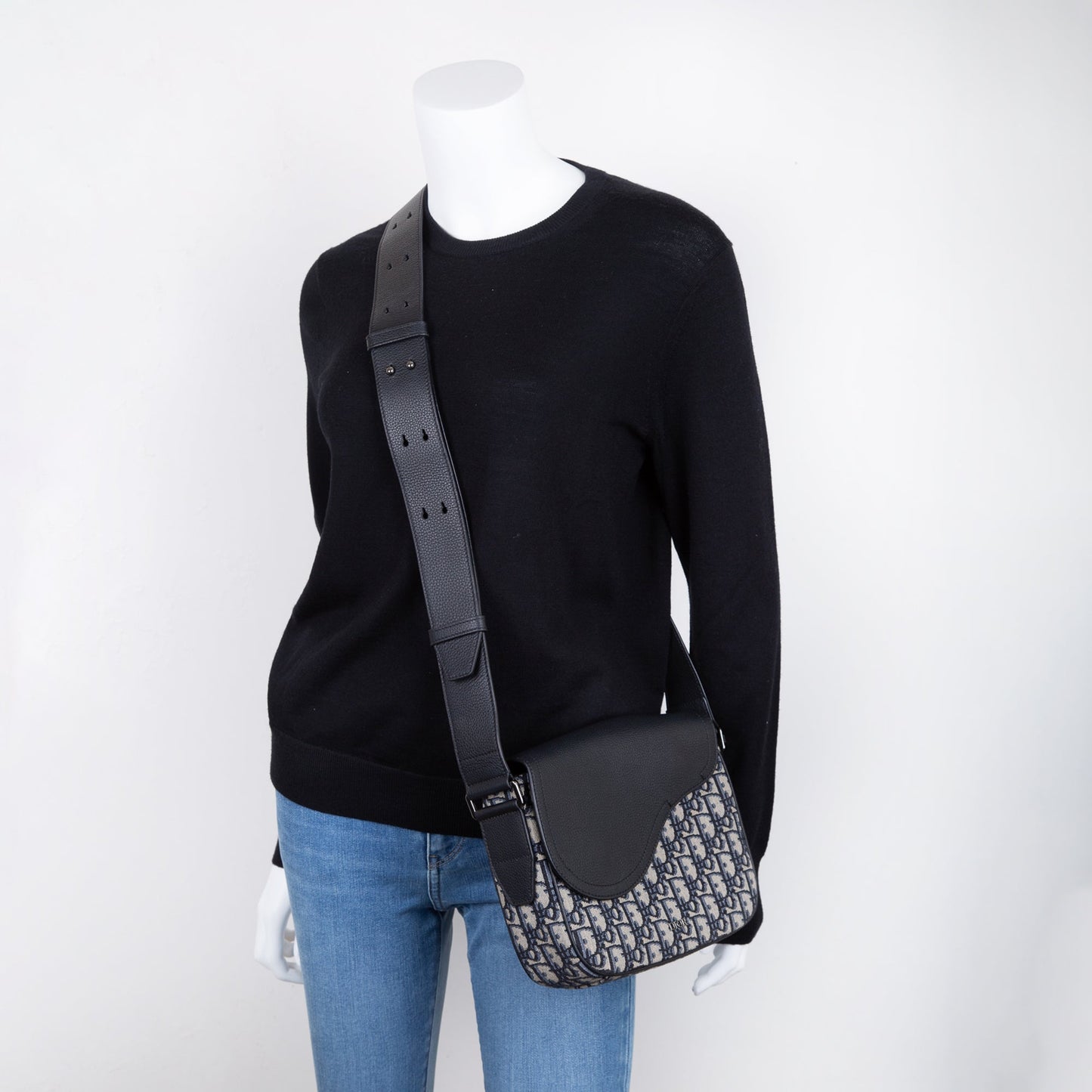 Christian Dior 2021 Oblique Mini Saddle Messenger Bag
