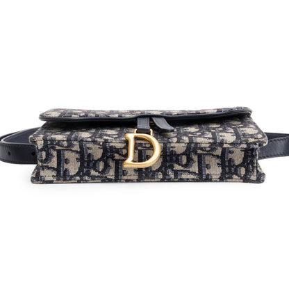 Christian Dior 2021 Oblique Saddle Belt Pouch