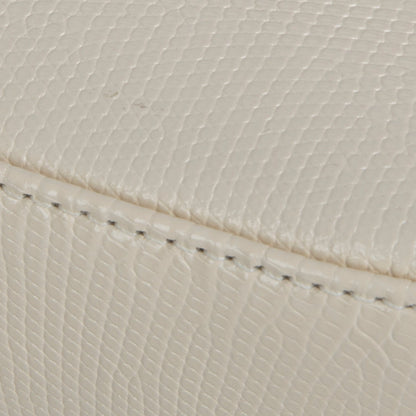 Christian Dior 2021 White Lizard Mini Lady Dior Bag