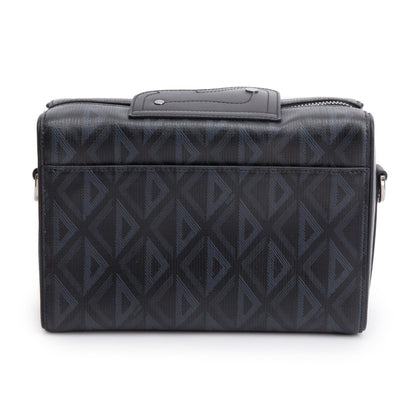 Christian Dior 2022 Black CD Diamond Coated Canvas Lingot 22