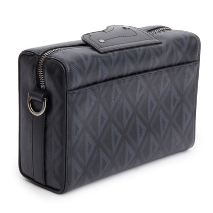 Christian Dior 2022 Black CD Diamond Coated Canvas Lingot 22