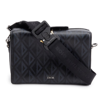 Christian Dior 2022 Black CD Diamond Coated Canvas Lingot 22