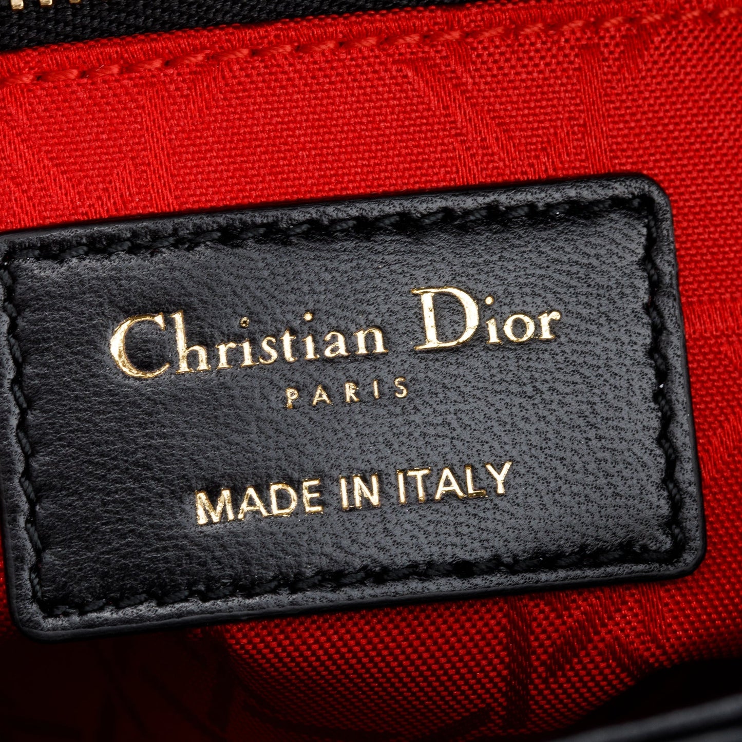 Christian Dior 2022 Black Cannage Lambskin Leather Small Lady Dior Bag