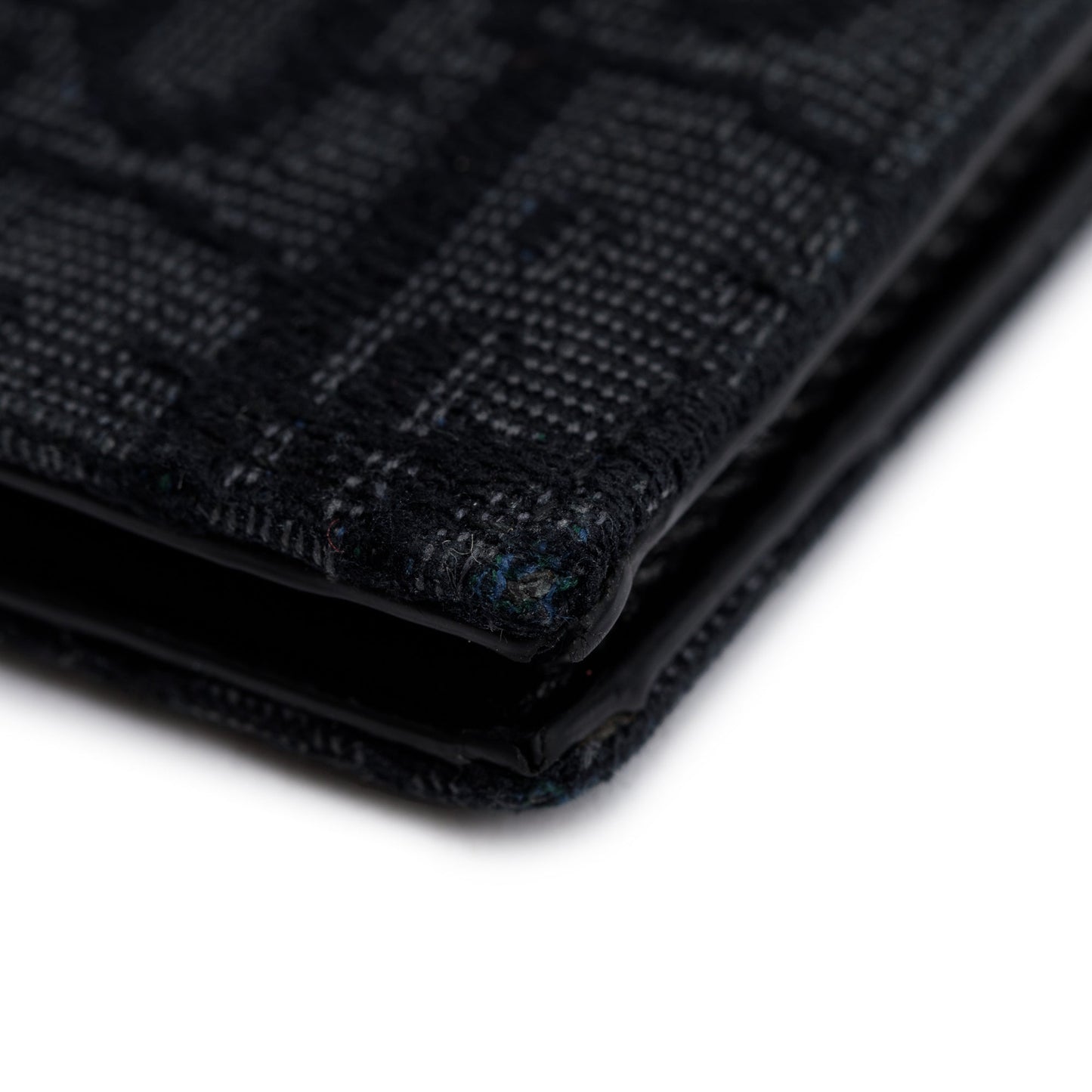 Christian Dior 2022 Black Dior Oblique Jacquard Wallet with Bill Clip
