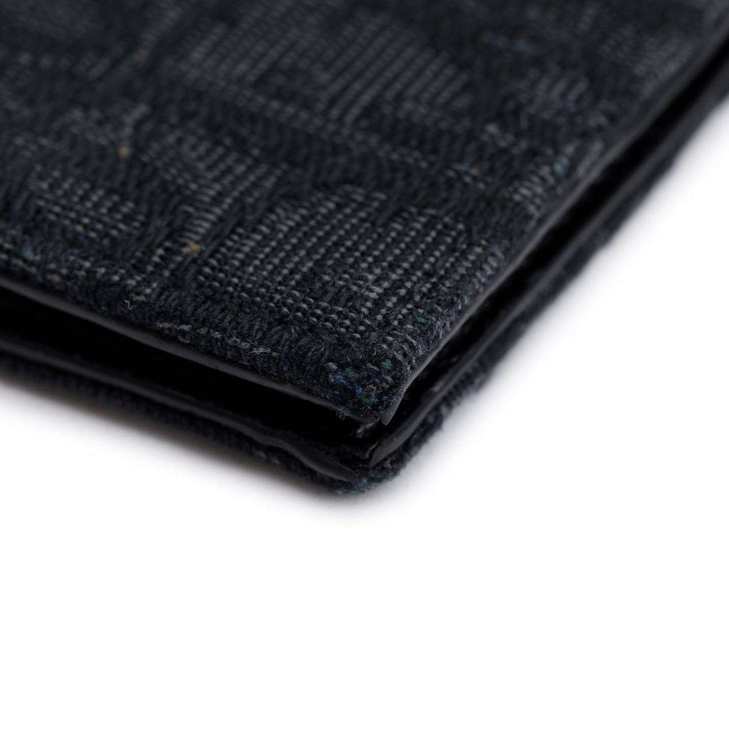 Christian Dior 2022 Black Dior Oblique Jacquard Wallet with Bill Clip