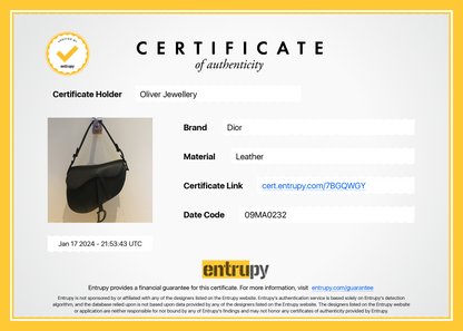 Christian Dior 2022 Black Ultramatte Calfskin Leather Medium Saddle Bag