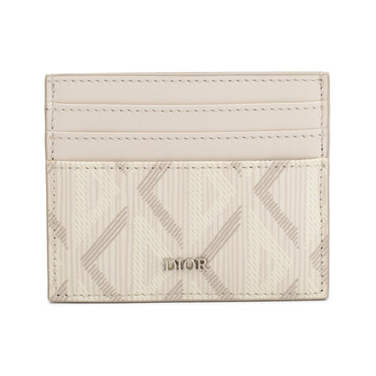Christian Dior 2022 Creme Canvas Card Holder