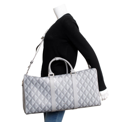 Christian Dior 2022 Gray CD Diamond Lingot 50 Duffle Bag