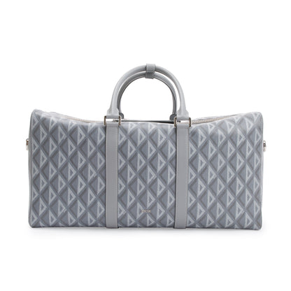 Christian Dior 2022 Gray CD Diamond Lingot 50 Duffle Bag