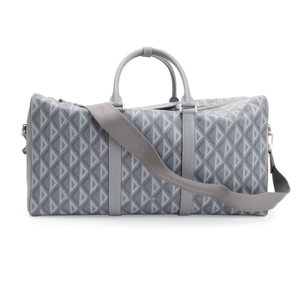 Christian Dior 2022 Gray CD Diamond Lingot 50 Duffle Bag