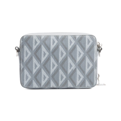 Christian Dior 2022 Grey CD Diamond Coated Canvas Crossbody Pouch