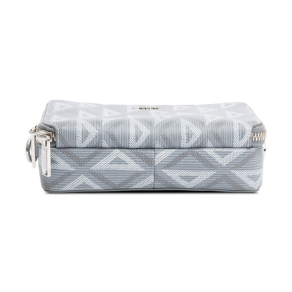Christian Dior 2022 Grey CD Diamond Coated Canvas Crossbody Pouch