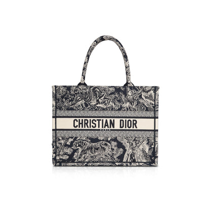 Christian Dior 2022 Medium Toile de Jouy Reverse Book Tote