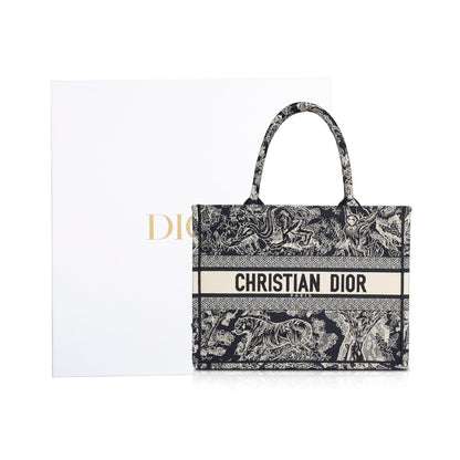 Christian Dior 2022 Medium Toile de Jouy Reverse Book Tote