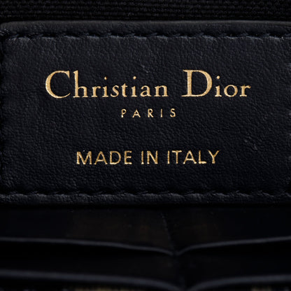 Christian Dior 2022 Navy Oblique 30 Montaigne 2-In-1 Pouch Bag